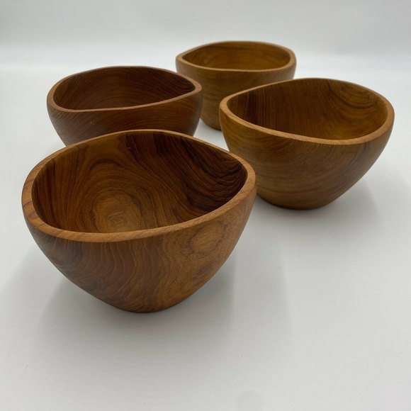 Gail Craft Dining Vintage Wooden Bowlsgail Craft Quality Wooden